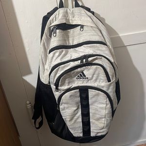 White adidas book bag